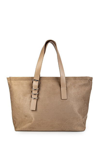 minebag Barbara Mink - Women's Suede Leather Combination Handbag