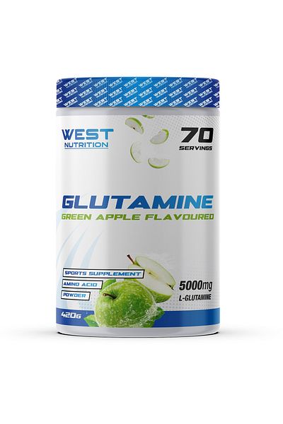 West Nutrition L Glutamine Glutamine Green Apple Flavored - 420gr 70 Servings