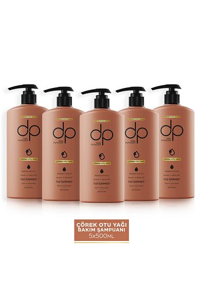 dp Daily Perfection 500 ml X 5 Shampoo Black Cumin Oil