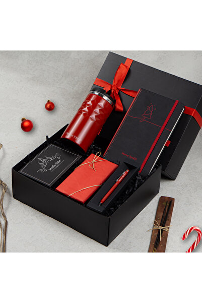 Kitaplı Hediye Yılbaşı Hediyesi Kişiye Özel Termos Ajanda Kalem Çikolata Yeni...