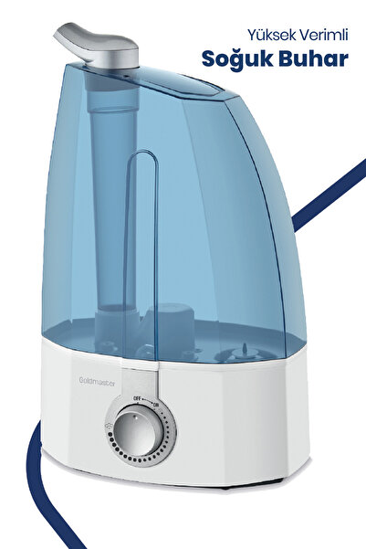 GOLDMASTER Air Therapy Ultrasonik Sessiz 3,7 L Su Tankı 12 Saat Kesintisiz Buhar Veren Hava Nemlendirme Cihazı