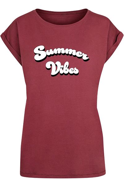 Merchcode Damen Ladies Summer Vibes Extended Shoulder Tee