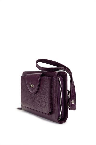 Tamer Tanca Women's Genuine Leather Purple Casual Wallet