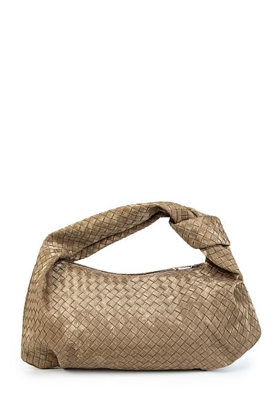 minebag Ninna Mink Knitted Patterned Faux Leather Women's Handbag