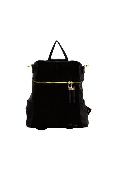 David Jones Color Suede Backpack, Crossbody Bag, Soft Vegan Leather Shoulder Bag, Casual Suede Bag