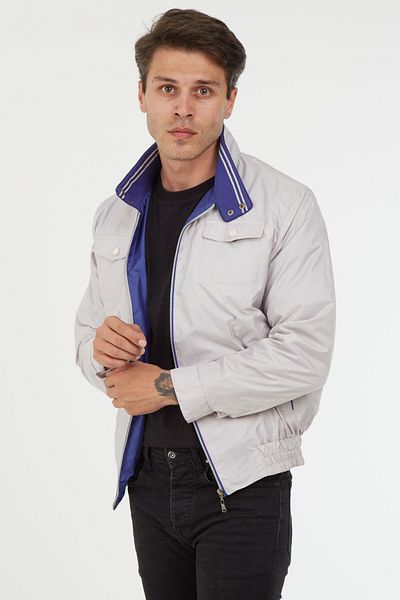 SPOSO 1088 Water Repellent Fabric Regular Fit Beige Men's Summer Coat