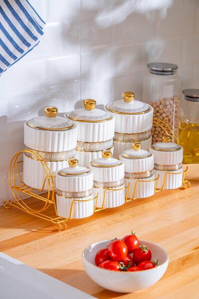 ACAR طقم توابل جولد إيفا 8 قطع