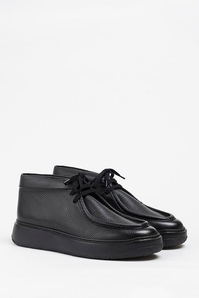 Galliano Shoes Nara Genuine Leather Black Floater Eva Ready Sole Boots