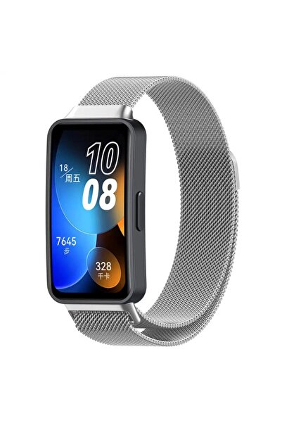Mi7a Huawei Band 8 Kordon Metal Mıknatıslı Hasır Kayış