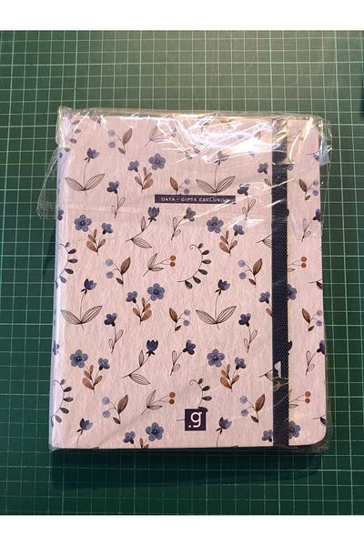 Gıpta Gipta Exclusive - 80 Gr Blue Floral Pattern Memo Pad