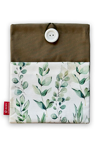 EÇEV Okalüptüs Tasarım Cep Detaylı Kitap Kılıfı