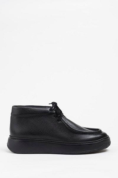 Galliano Shoes Nara Genuine Leather Black Floater Eva Ready Sole Boots