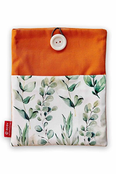 EÇEV Okalüptüs Tasarım Cep Detaylı Kitap Kılıfı