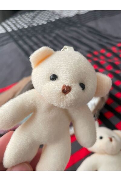 LUZAB 2 Pieces Teddy Bear Gift Keychain Sweet Teddy Bear Bear Bag Pen Holder Can Be Attached to the Zipper End