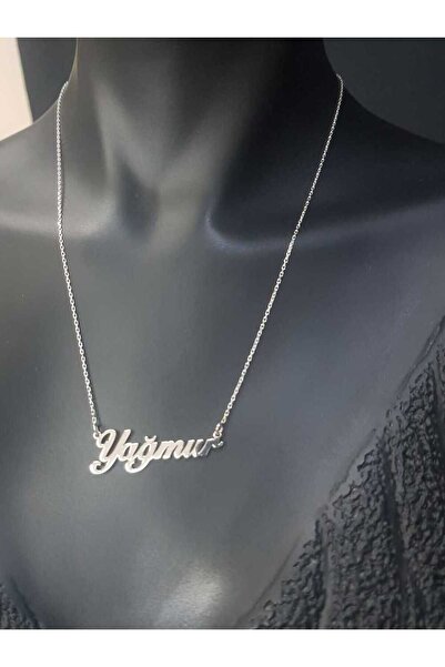 vogutima Kadın Gümüş Kolye - Yağmur Yazılı Isim • Işıklı Kutuda • Sevgiliye •...