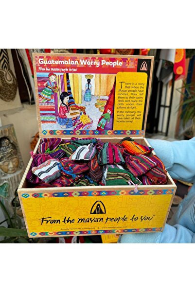 Yuka Dükkan Worry Dolls Maya Bebekleri 6'lı