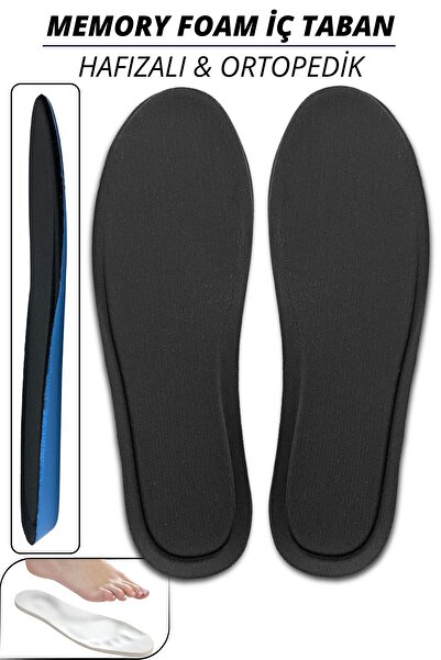 Foottab Visco Konfor Ortopedik Ayakkabı Tabanlık, Memory Foam Yumuşak Spor Ay...