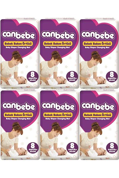 Canbebe 48 Baby Care Covers - Bottom Opening (6Pk*8)
