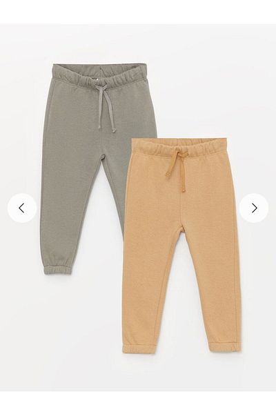 LC Waikiki Lcw Baby Gray Elastic Waist Baby Boy Sweatpants 2 Pcs