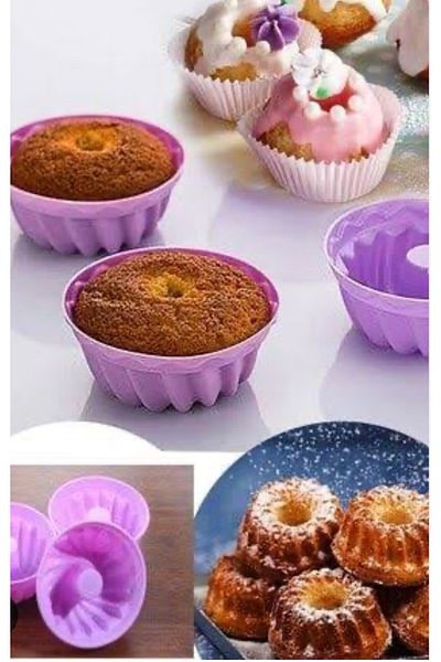 EŞİYOK Silicone 6-Piece Colorful Cake Mold
