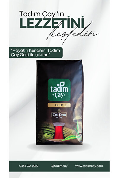 TADIM ÇAY Gold 1000 gr (HAKİKİ RİZE ÇAYI, PAKET SİYAH ÇAY)