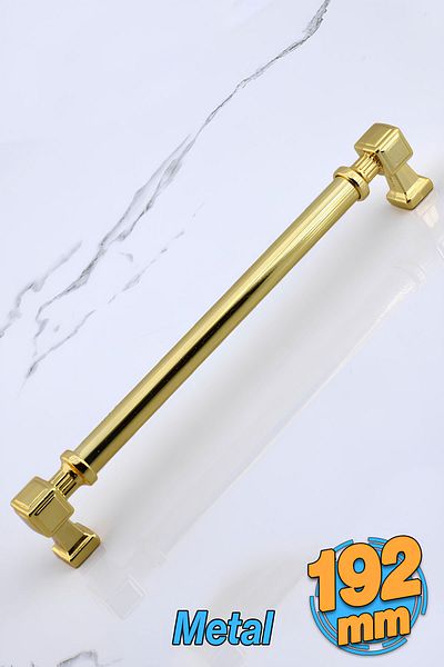 Badem10 Talas Gold Metal Aur 192 Mm Mobilier Bucătărie Sertar Dulap Dulap 19,2 Cm Mâner Mâner