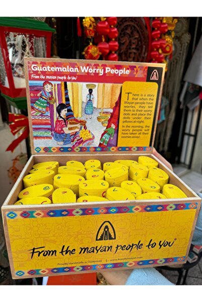 Yuka Dükkan Worry Dolls Maya Bebekleri 6'lı
