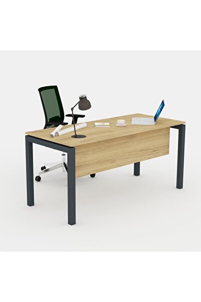 Çağın Ofis Mobilyaları Galaxy Tekli Çalışma Masası 180 Cm (PERA-AÇIK CEVİZ)