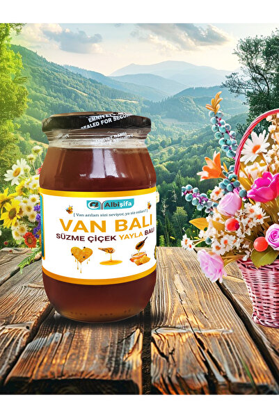albişifa Doğal Şekersiz Glikozsuz Gerçek Van Yayla Balı - 450 Gr | Saf ve Kat...