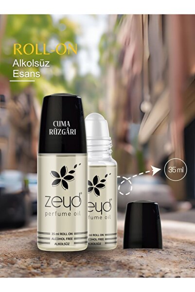 zeyd Cuma Rüzgarı Kokusu Alkolsüz Esans 35 ml Parfüm Esansı Roll-on EDP Esans...