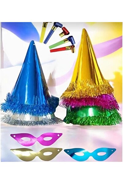 Pano Kids Patiska Nostalji Set de mască și fluier pentru petrecere cu pălărie...