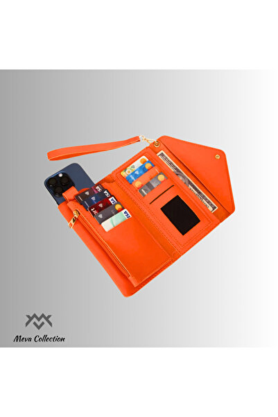 DM Takı محفظة برتقالية اللون