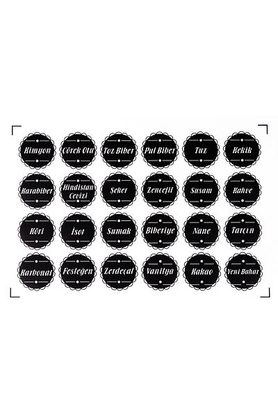 KRM HOME 12-Piece Spice Rack Set with Lockable Lid and Spoon 320 ml Black Labeled Glass Lock Spice Set