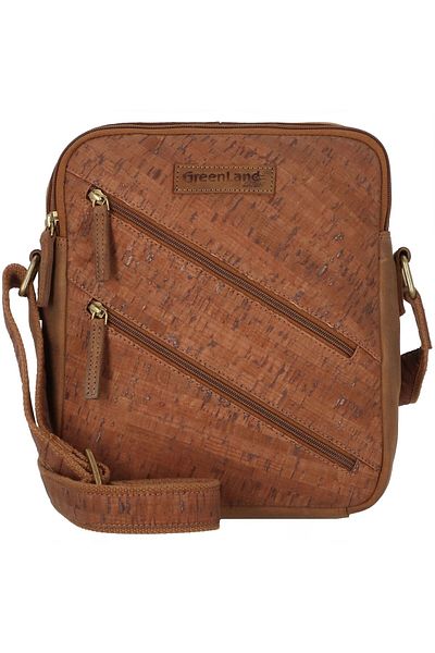 Greenland Nature Kožená kabelka cez rameno Nature 26 cm