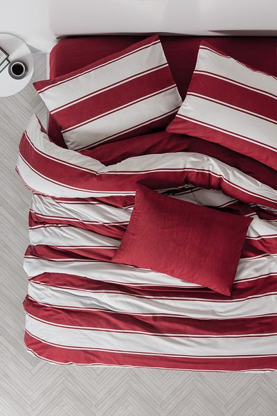 Cozy Home Jolly Red - Set cuvertură de pilota elastică dublă festivă