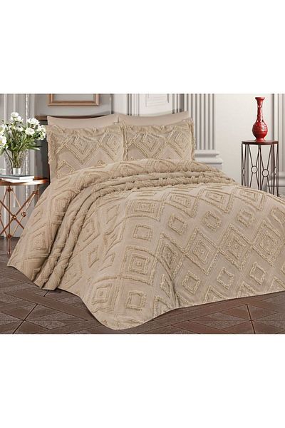 ZESA HOME Hürrem Cotton Double 3 Piece Pique Set