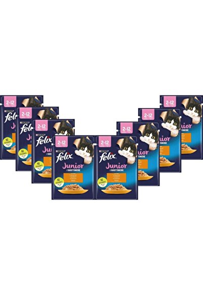FELIX Junior Tavuklu Yavru Kedi Konservesi 85 gr X 12 Adet