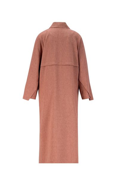 Armine 24kh7414 Μοντέλο Dusty Rose Long Καπάκι τσέπης με φιλέτο