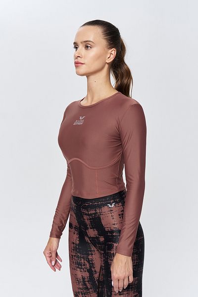 bilcee Women's Soil Long Sleeve Sportsman Crop 4119