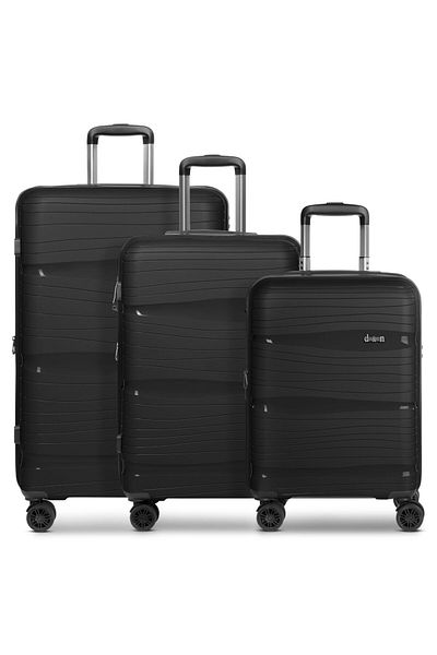 D&N Travel Line 4300-Plus 4 Rad Kofferset 3-teilig mit Dehnfalte