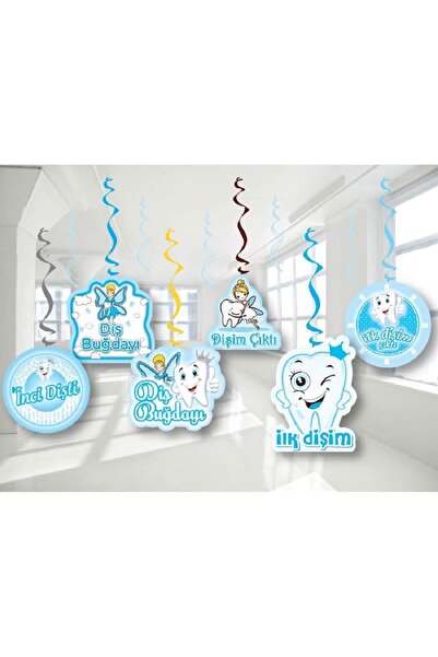 Genel Markalar 6'lı Ilk Diş Mavi Tavan Süsü Diş Buğdayı