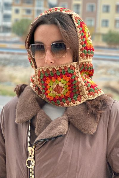 Lale Butik Барета Балаклава с камилски цвят - L-BLV-01