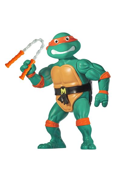 Teenage Mutant Ninja Turtles مجسم مايكل أنجلو العملاق الأصلي الكلاسيكي مقاس 12 بوصة | ألعاب بلايميتس | مجسمات متحركة للأطفال