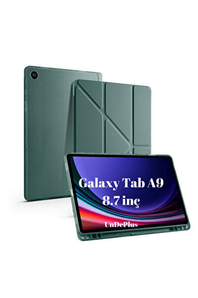 UnDePlus Galaxy Tab A9 8.7inç Uyumlu Kılıf Kalem Bölmeli Trifolding Case X110...