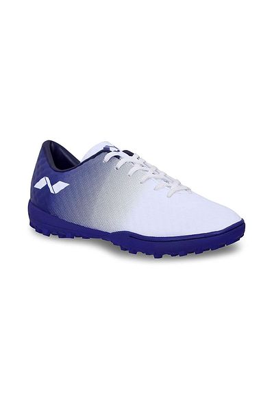 Nivia Oslar Football Turf Shoe | White/purple | Comfortable Football Shoe | Sports Footwear