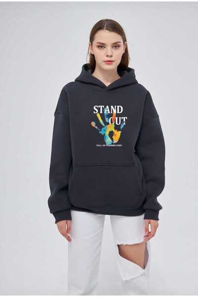 YÜKSEL IŞIK Unisex dukserica sa kapuljačom - Štampano , 100% pamuk komad duks...