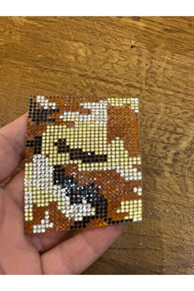 Gönülden Tasarım 8x5 cm kroj - Sa leopard dezenom Smeđa peglačka zakrpa, šiva...