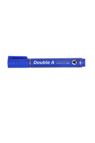Toptan Bulurum Double a Permanent Round Tip Pen Blue 12 Pcs