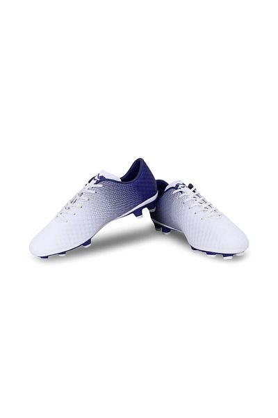 Nivia Oslar 3.0 Football Stud Shoes | White/purple | Uk 10 | Rubber Studs | Soccer Footwear