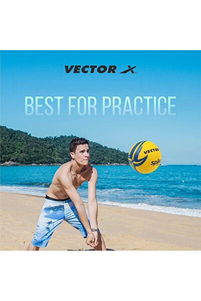 Vector X Spike Volleyball | Yellow | Size 4 | Pack of 1 | Outdoor & Indoor Sports Equipment